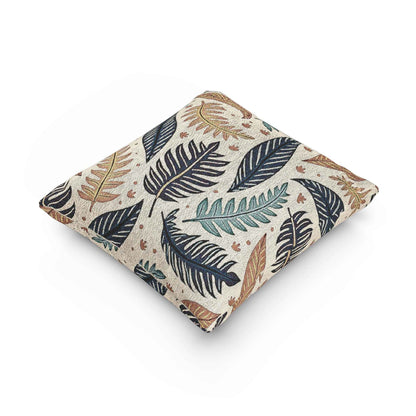 Coussin Tissé Motif Feuillage Botanique | Coussin Décoratif Tapisserie, Décoration Bohème