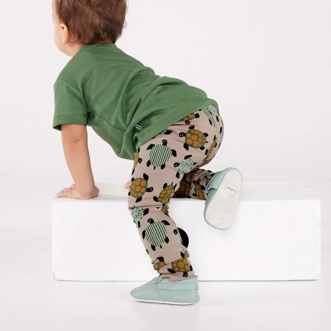 Kids' Bamboo Leggings | Blue Checkers