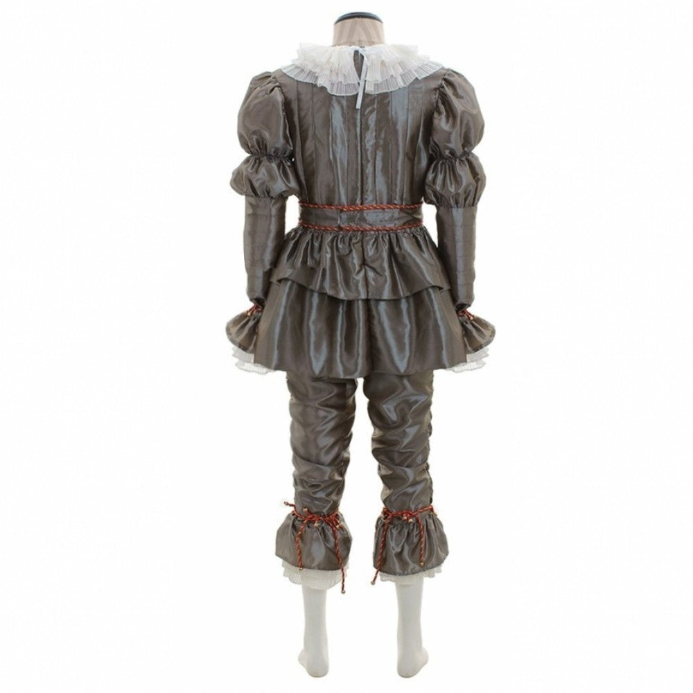 Ensemble de costume de clown pour femme – Tenue de bouffon pour fête d'Halloween avec accessoires