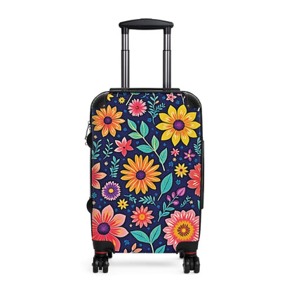 Valise cabine à motif floral — Bagage de voyage Marguerites lumineuses