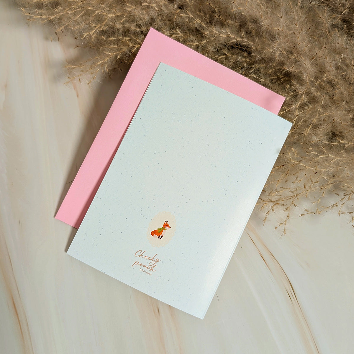 Mini-carte de vœux « Animaux de la forêt douillets »