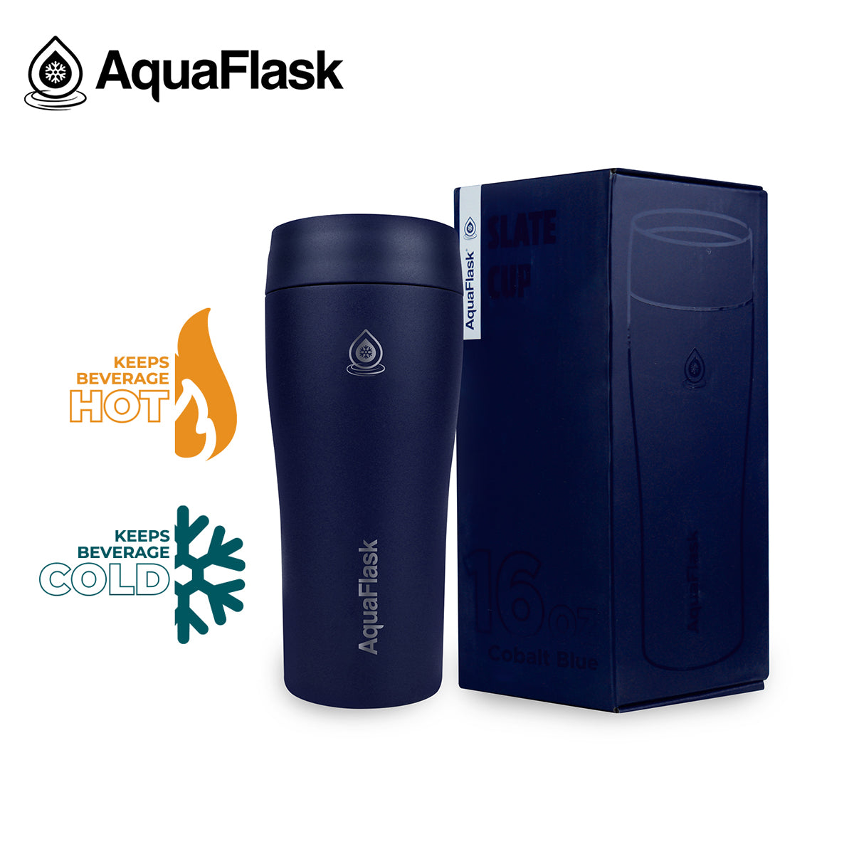 AquaFlask Gobelet Ardoise 473 ml (16 oz)