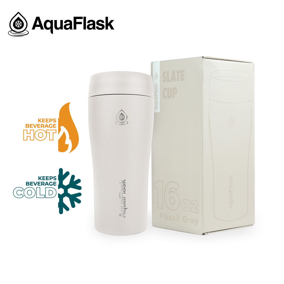 AquaFlask Gobelet Ardoise 473 ml (16 oz)