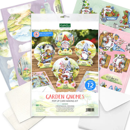 Kit de fabrication de cartes pop-up découpées pour nains de jardin