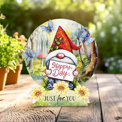 Kit de fabrication de cartes pop-up découpées pour nains de jardin