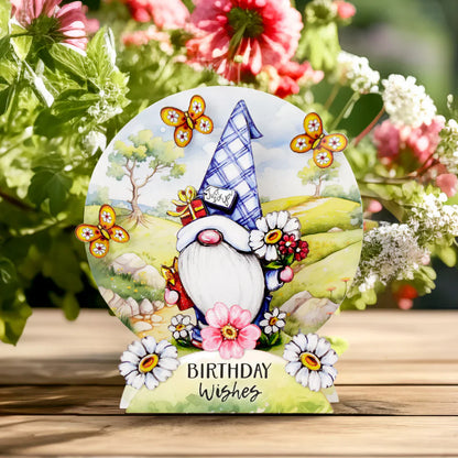 Kit de fabrication de cartes pop-up découpées pour nains de jardin