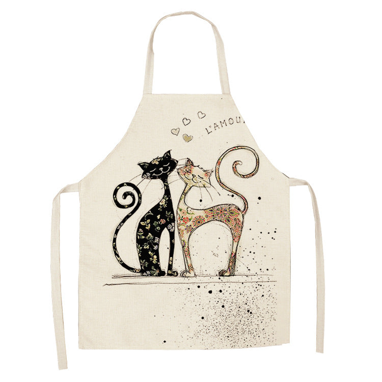 Tablier de chat mignon style dessin animé européen et américain
