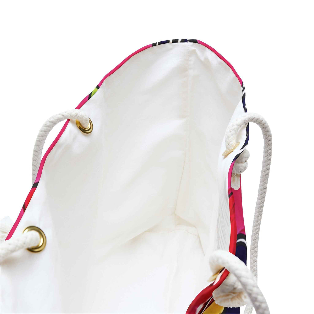 Sac de voyage à motif framboise mûre | Grand sac cabas rose vif