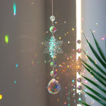 Christmas Snowflake Dreamcatcher - Crystal Acrylic Hanging Ornament