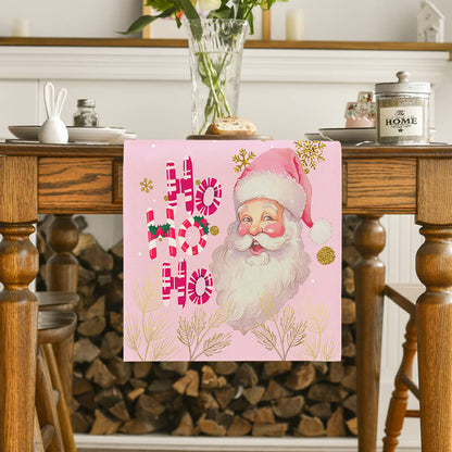 Christmas Table Runner - Snowflake & Tree Holiday Table Decoration