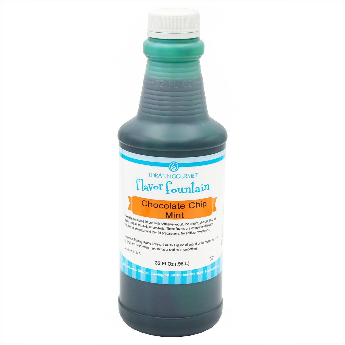 Chocolate Chip Mint Flavor - 4 oz. - 32 oz. - Ice Cream and Beverage Flavors - LorAnn Oils - Canadian Distribution - Ships Free Within Canada on Orders Above CAD $199