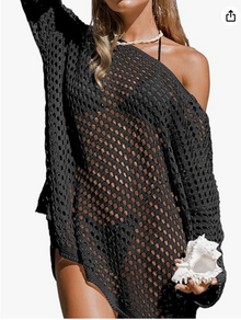Chemise de plage asymétrique à manches longues