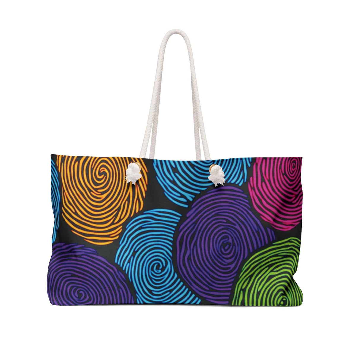 Sac de voyage grands formats à cercles tourbillonnants colorés | Motif abstrait éclatant | Sac de cabine pour maman occupée | Cadeaux pour la Fête des Mères