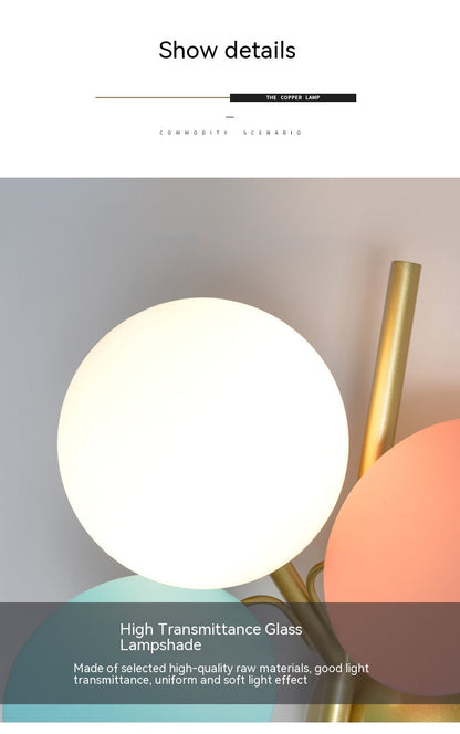 Suspension luminaire scandinave Macaron – Lampe créative en verre pour salle à manger et salon avec éclairage LED G9