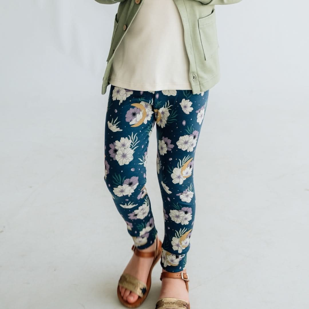 Kids' Bamboo Leggings | Celestial Floral