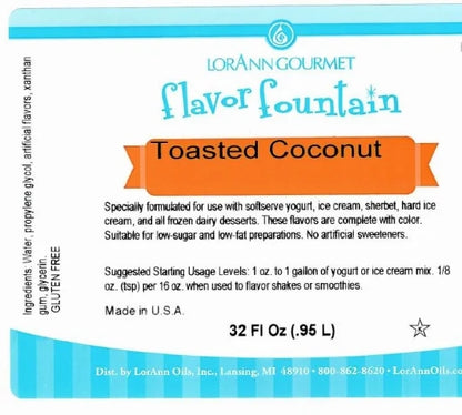 Toasted Coconut Flavor - 4 oz. - 32 oz. - Ice Cream and Beverage Flavors - LorAnn Oils - Canadian Distribution - Ships Free Within Canada on Orders Above CAD $199