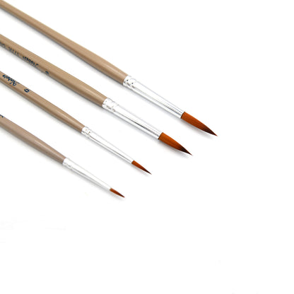 Comet - Golden Synthetic Short Handle Brush