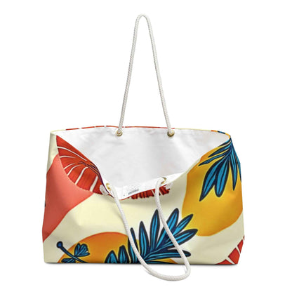 Sac de voyage imprimé floral tropical | Sac de plage Palmier agrumes | Grand sac fourre-tout | Sac de maman de tous les jours | Sac pour les essentiels de maman et bébé