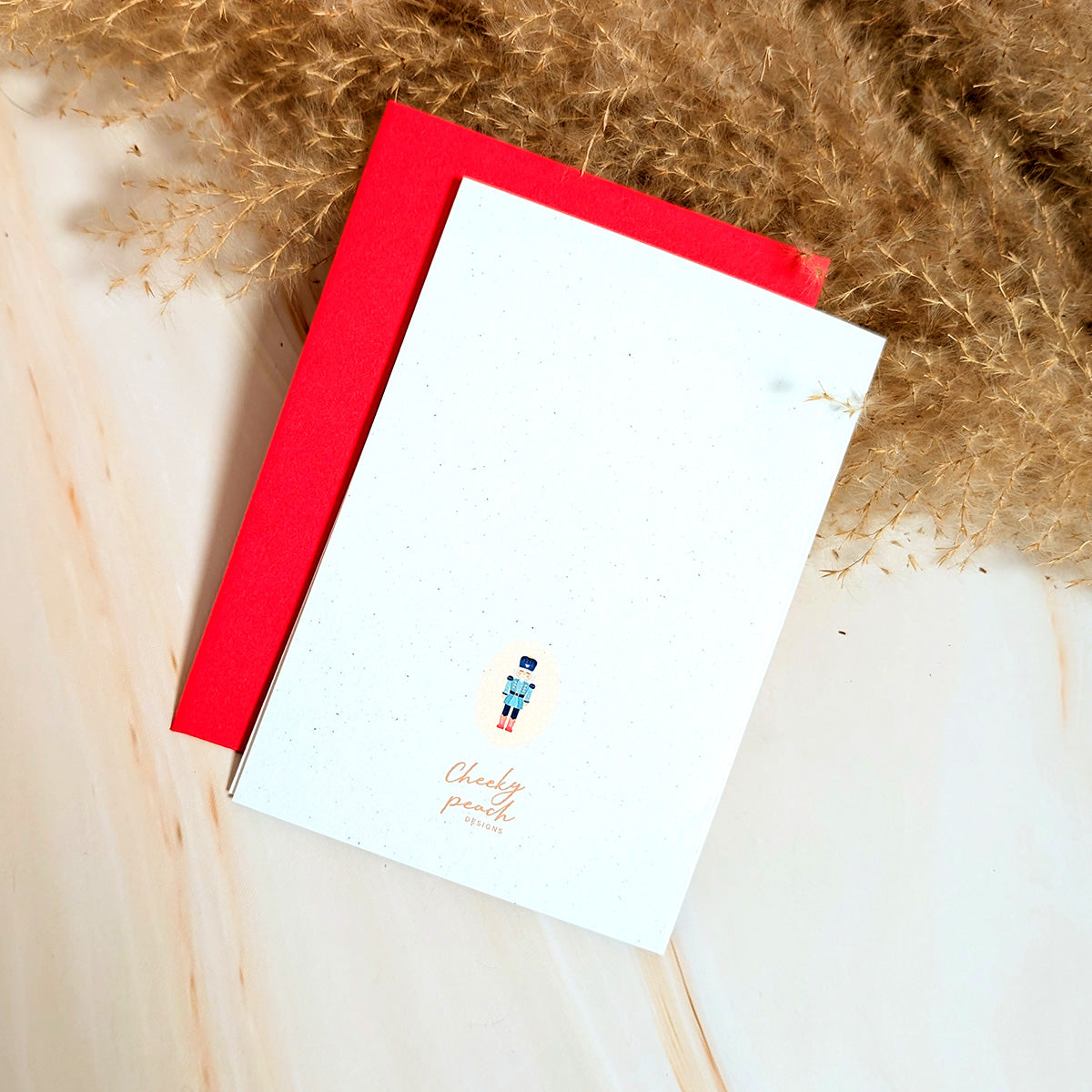 Mini carte de vœux Les amis Casse-Noisette festifs