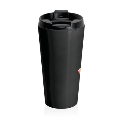 Mug de voyage — Gobelet en acier inoxydable avec motif patte de néon coloré
