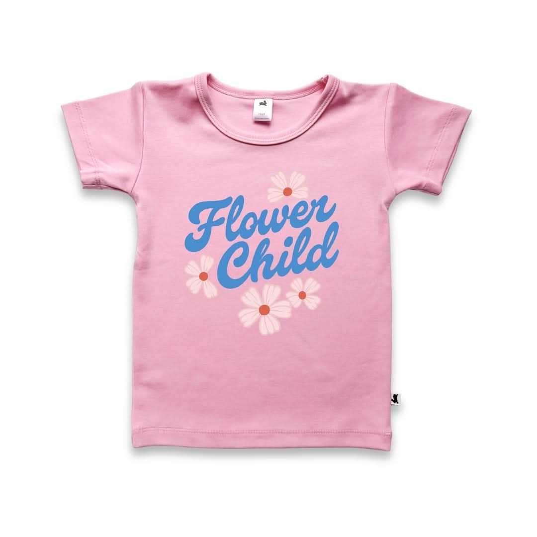 Baby/Kids' Bamboo Graphic T-Shirt | "Ice Cream Dash" On Tidal Blue