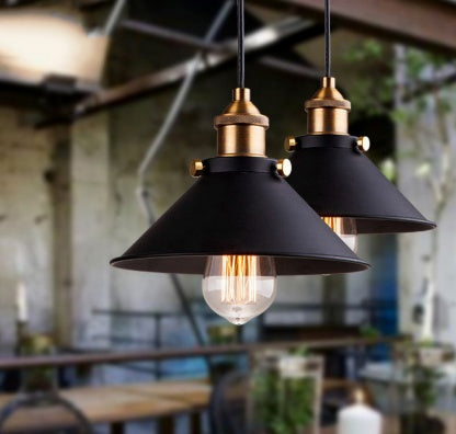 Industrial Cage Pendant Chandelier – Vintage Metal Hanging Light Fixture for Kitchen, Dining Room, Bar & Loft