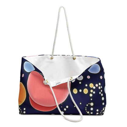 Sac de voyage à motif de bulles colorées | Galaxie de points abstraits, Grand sac fourre-tout