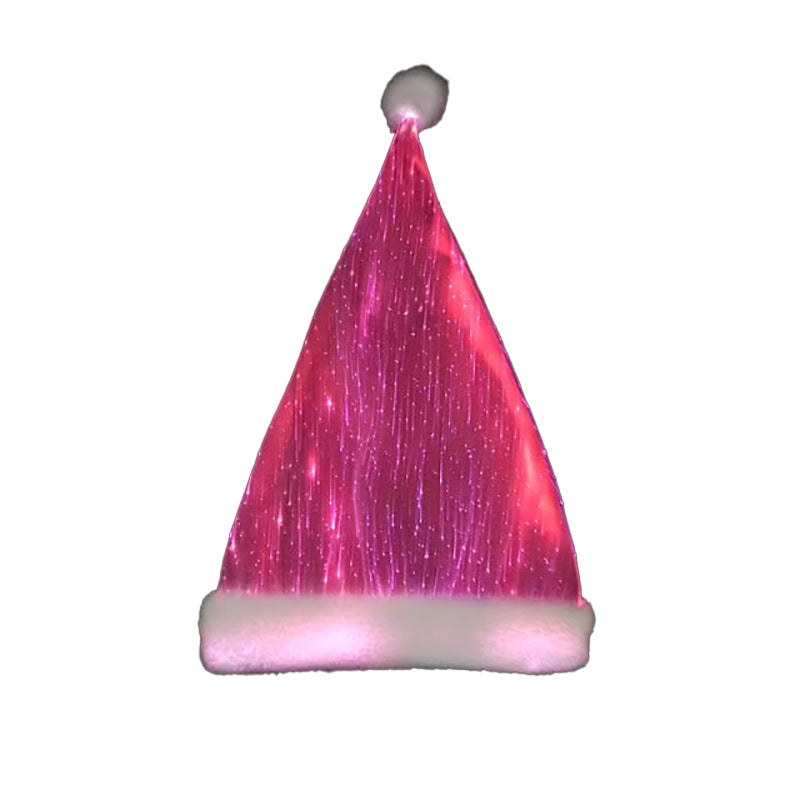 LED Glowing Christmas Hat - Colorful Light-Up Holiday Party Hat