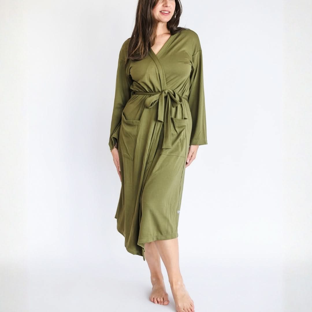 Ladies’ Bamboo Robe | Olive