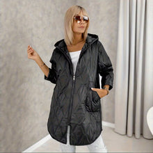 Plus-Size Women's Mid-Length Hooded Warm Relaxed-Fit Coat