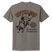T-SHIRT BUCKING BULL | Gris chaud
