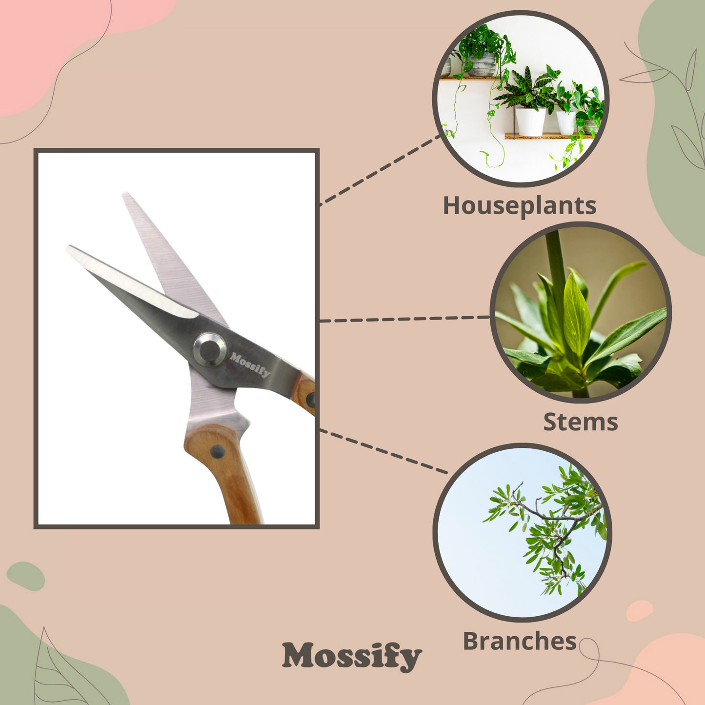 Sécateur de jardin étroit