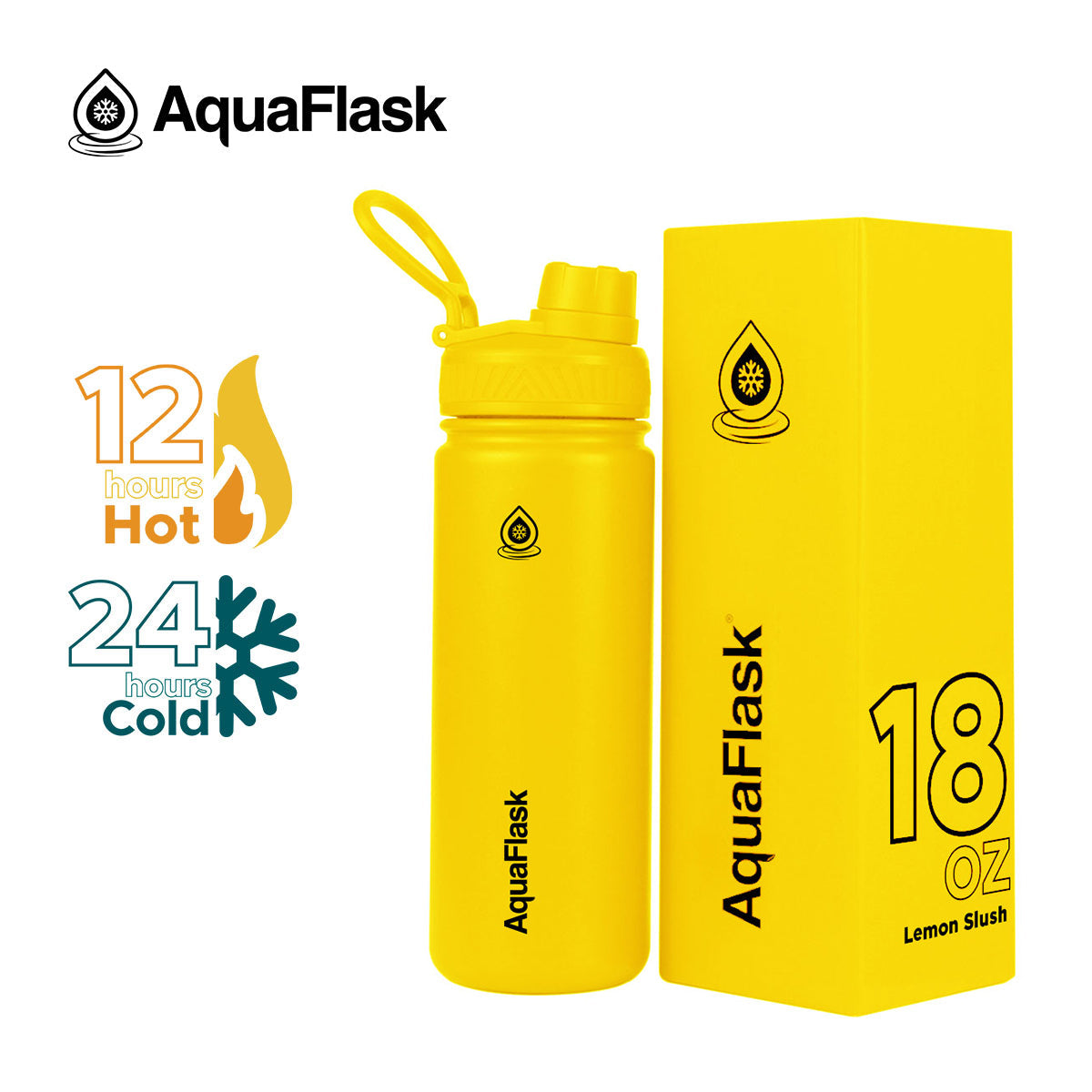 Bouteilles d'eau isothermes sous vide AquaFlask Original 530ml (18oz)