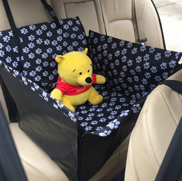 Housse de siège hamac pour chien – Tapis de voyage imperméable en Oxford pour animal de compagnie avec harnais de sécurité