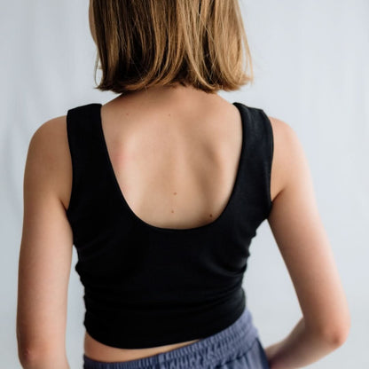 Youth Bamboo Longline Bralette-Style Tank | Night Sky