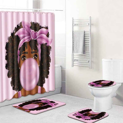 Tapis de bain antidérapant – Ensemble 3 pièces série féminine