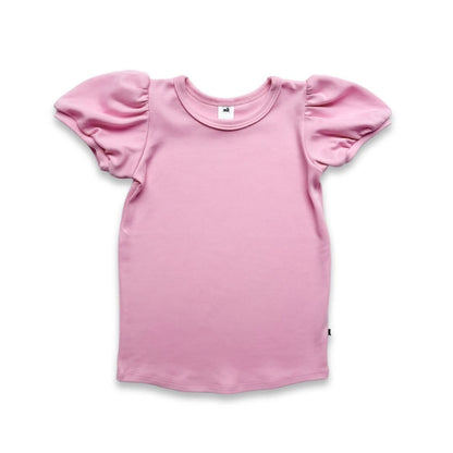 Kids Bamboo Puffed Sleeve T-Shirt | Cream