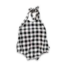 Baby/Kids' Bamboo Halter Romper | Bison Plaid
