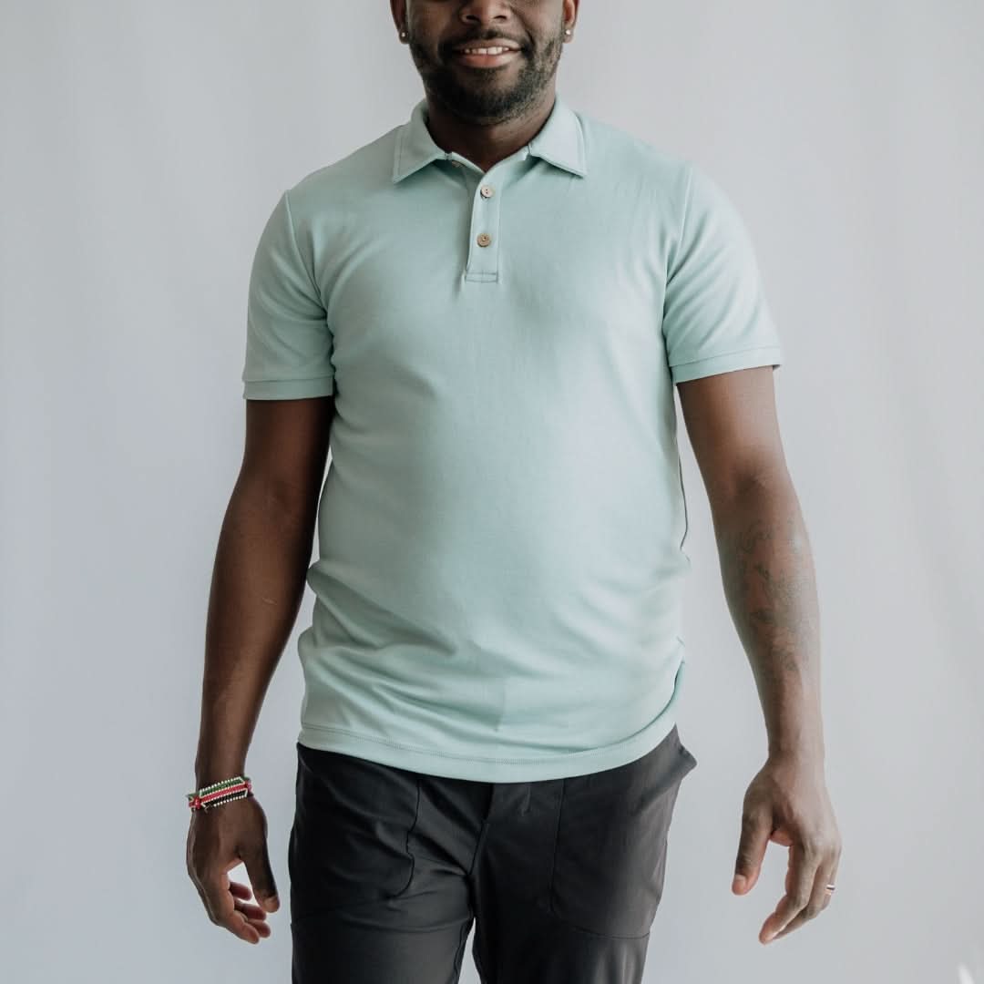 Men's Bamboo Polo Shirt | Lake