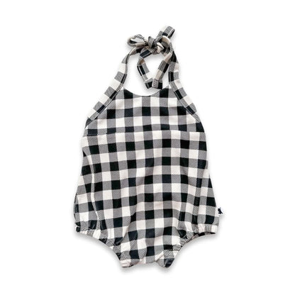 Baby/Kids' Bamboo Halter Romper | Berry