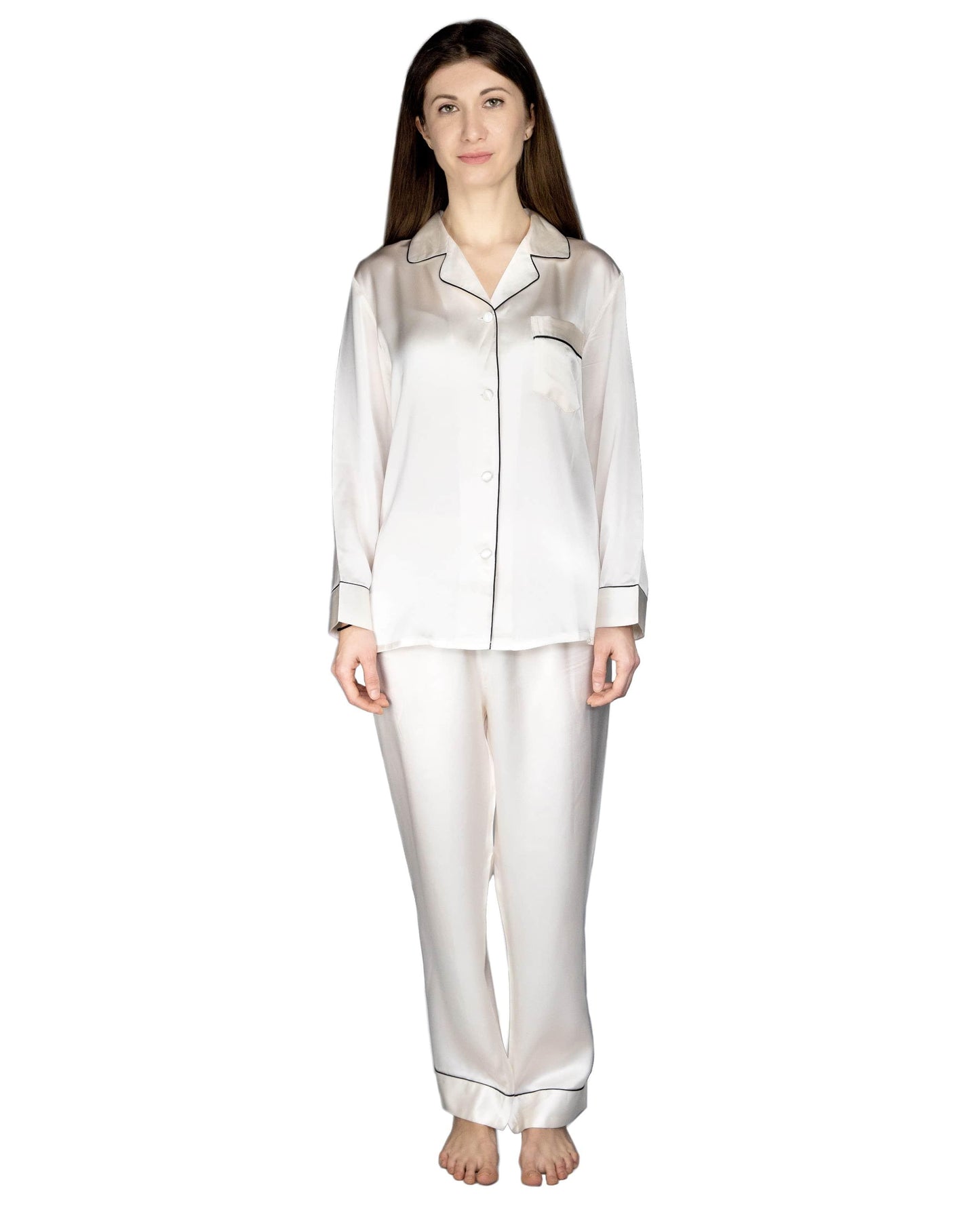 100% Silk Pajama Set, Maia