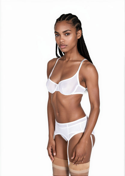 Gomeisa Sheer Mesh Bra With Soft Cup