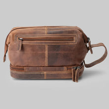 Trousse de toilette de voyage en cuir Greenwood