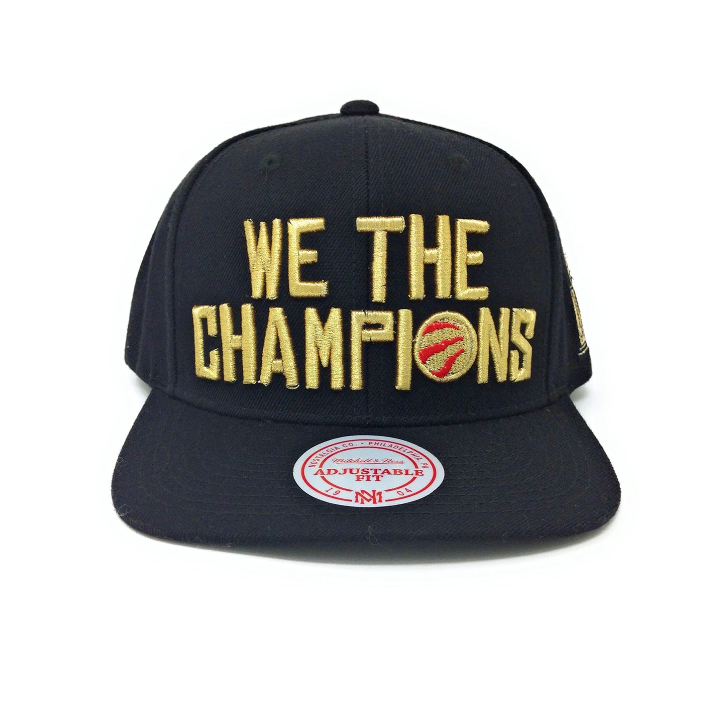 Casquette snapback noire et or Mitchell and Ness Toronto Raptors We The Champions - Champions 2019