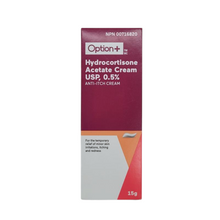 Crème à l'acétate d'hydrocortisone USP 0,5 % Option+ anti-démangeaisons – 15 g