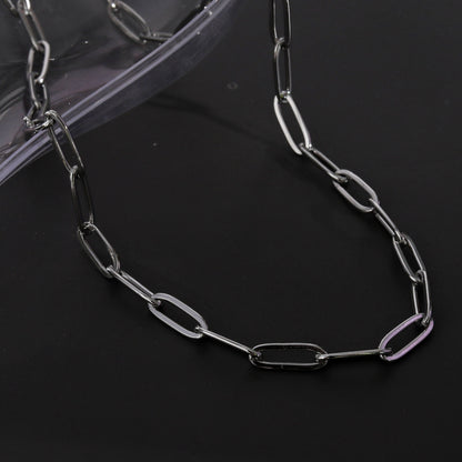 Collier en argent à maillons trombone PALERMO Essential
