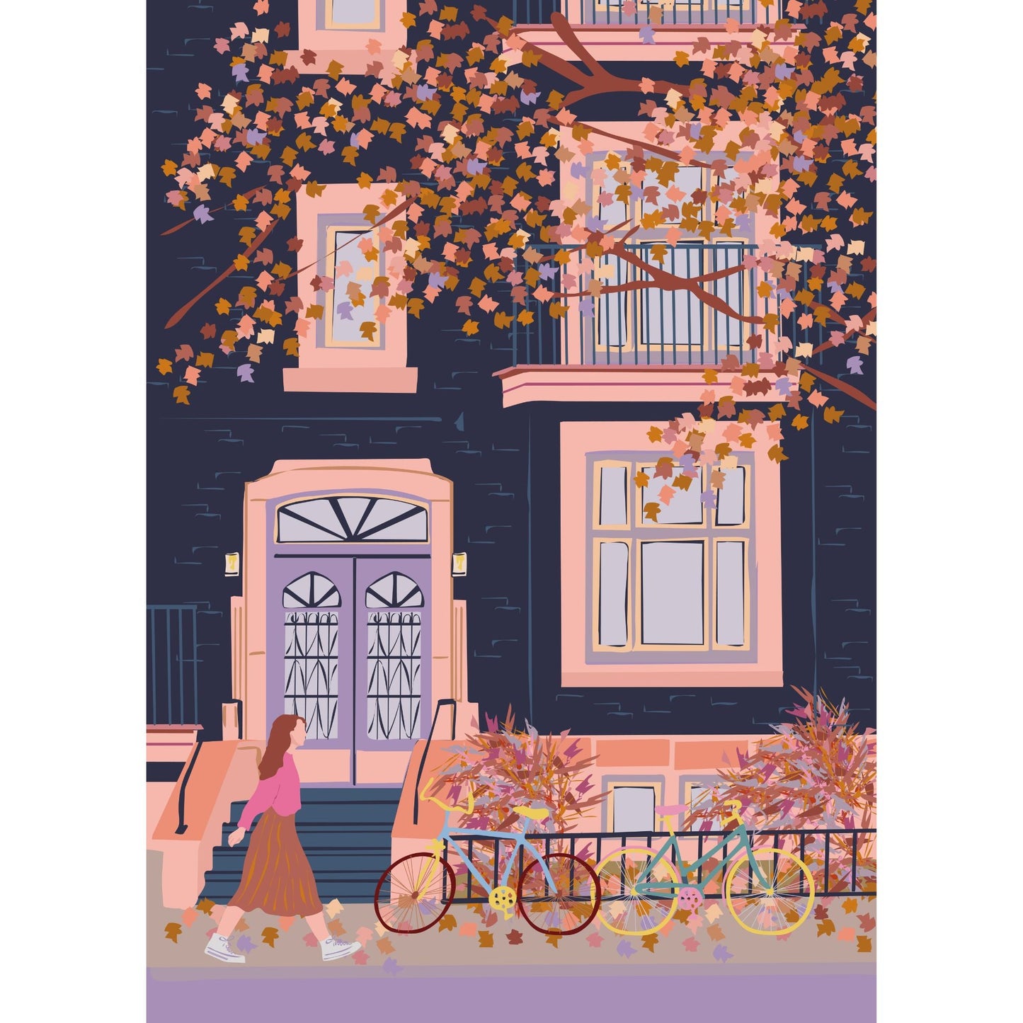 Automne à Montréal | Puzzle de 1000 pièces pour adultes | Conçu au Canada par Marie-Laure Plano