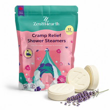 Zen & Hearth Cycle Comfort Shower Steamers – Aromatherapy Self-Care with Clary Sage, Lavender & Geranium for Calming Cycle Day Rituals – Made in Canada
