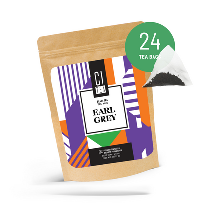 Sachets de thé pyramidaux de thé noir Earl Grey