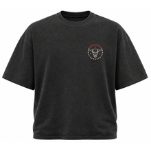 T-SHIRT OVERSIZE KISS MY BOOTS | Noir délavé